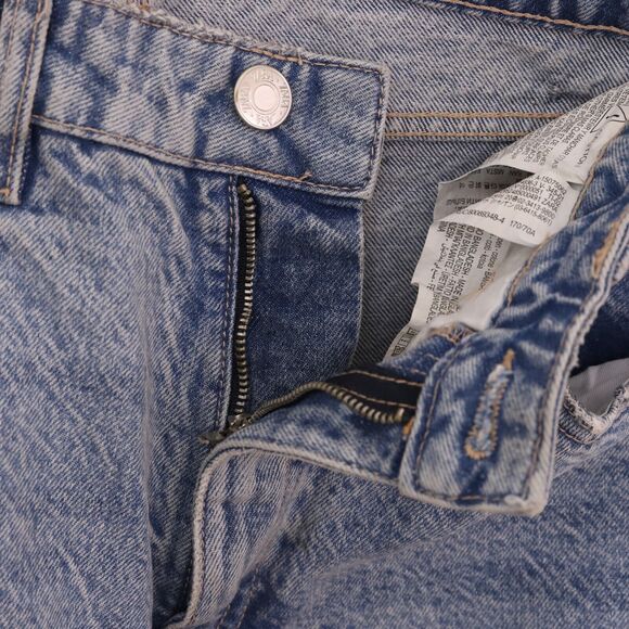 ZARA 90's Acid Wash Mom Jeans US 6 Light Wash High Rise Blue EUC B39 - Picture 5 of 5